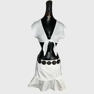 See by Chloe white skirt